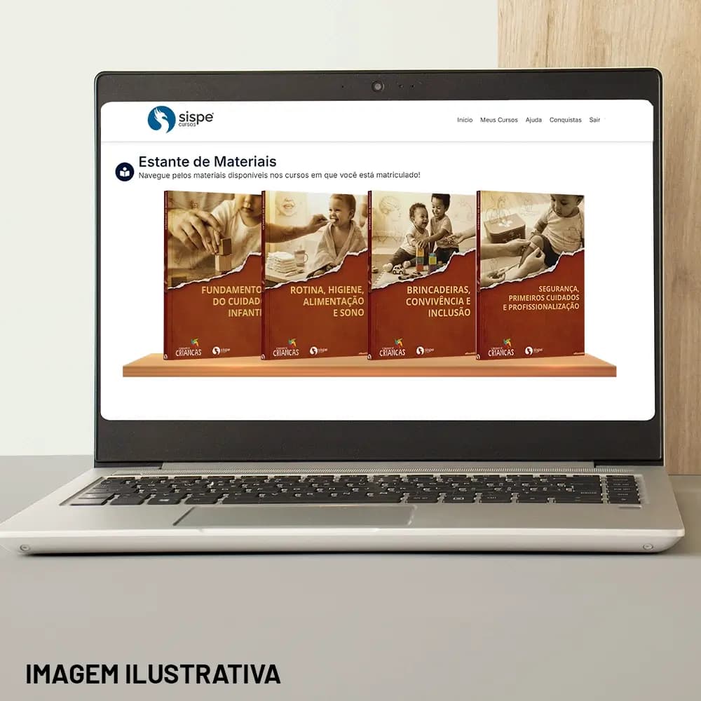 Material didático do curso Cuidador de Crianças