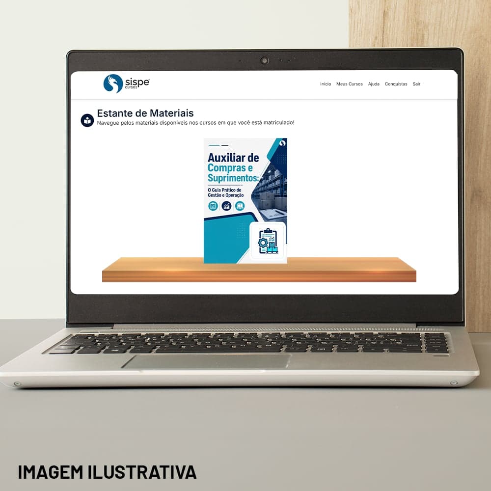 Material didático do curso Auxiliar de Compras e Suprimentos